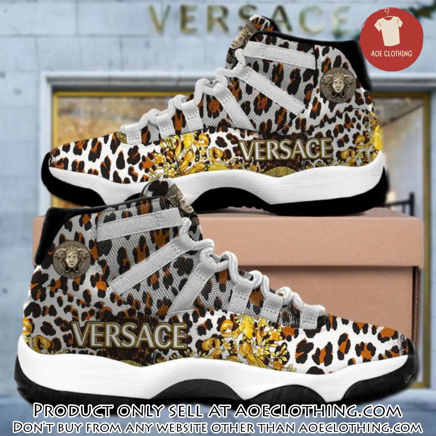 Gianni versace leopard air jordan 11 sneakers shoes hot  for men women aoe0445025
